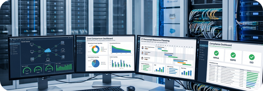 IT service operations dashboard